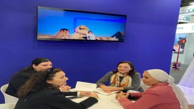 مصر للطيران تواصل اجتماعاتها في المعرض السياحى FITUR 2024